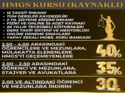 HMGS KURSU (12 TAKSİT İMKANI!) (KAYNAKLI)