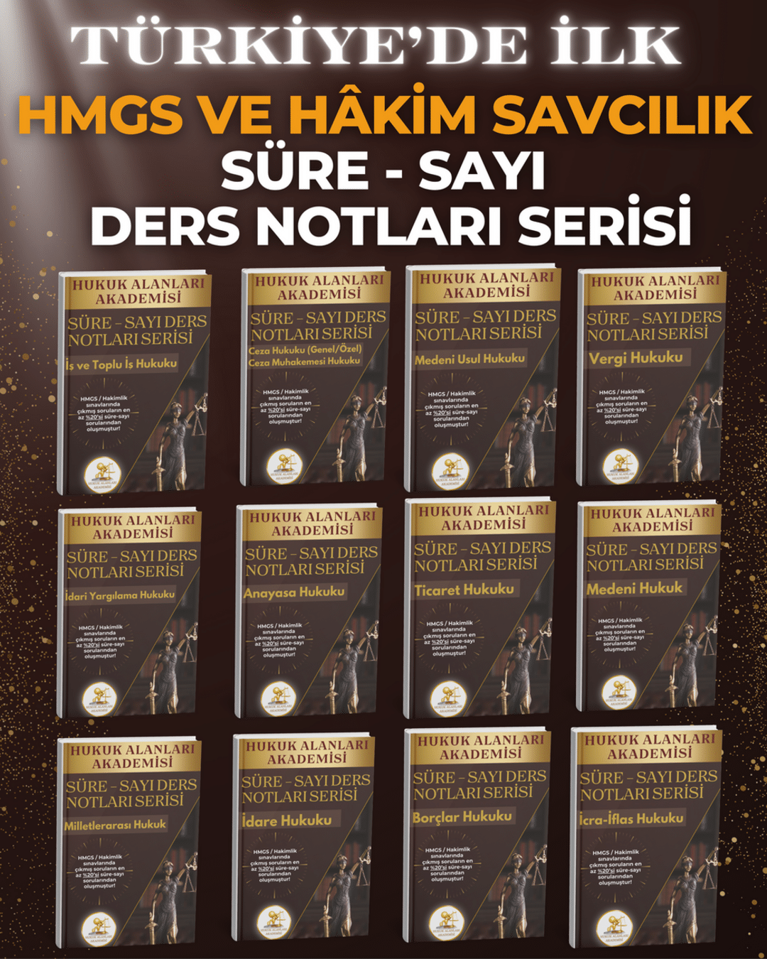 HMGS Adli ve İdari Hakimlik sınavlarına özel güncel ve not seti